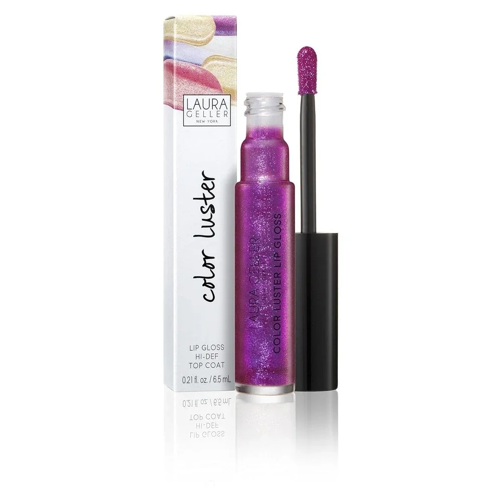 Laura Geller‎ Color Luster High Def Lip Gloss Top Coat Amethyst Glaze 0.21 FL OZ